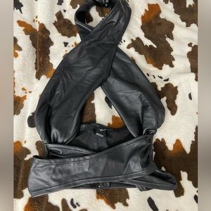 Windsor pleather shirt